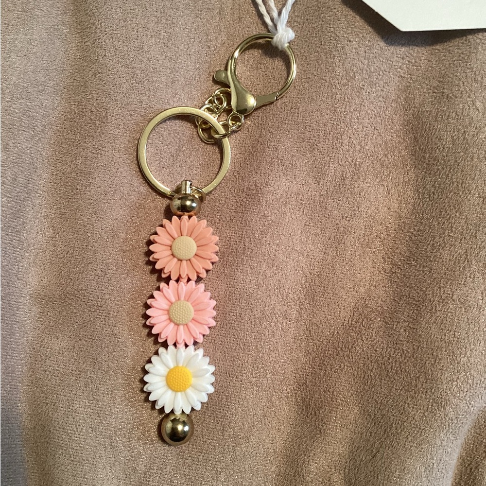 Handmade gold keychain